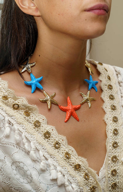 COLLIER ETOILE BLEU