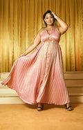 LONGUE ROBE PLISSE GLOSSY