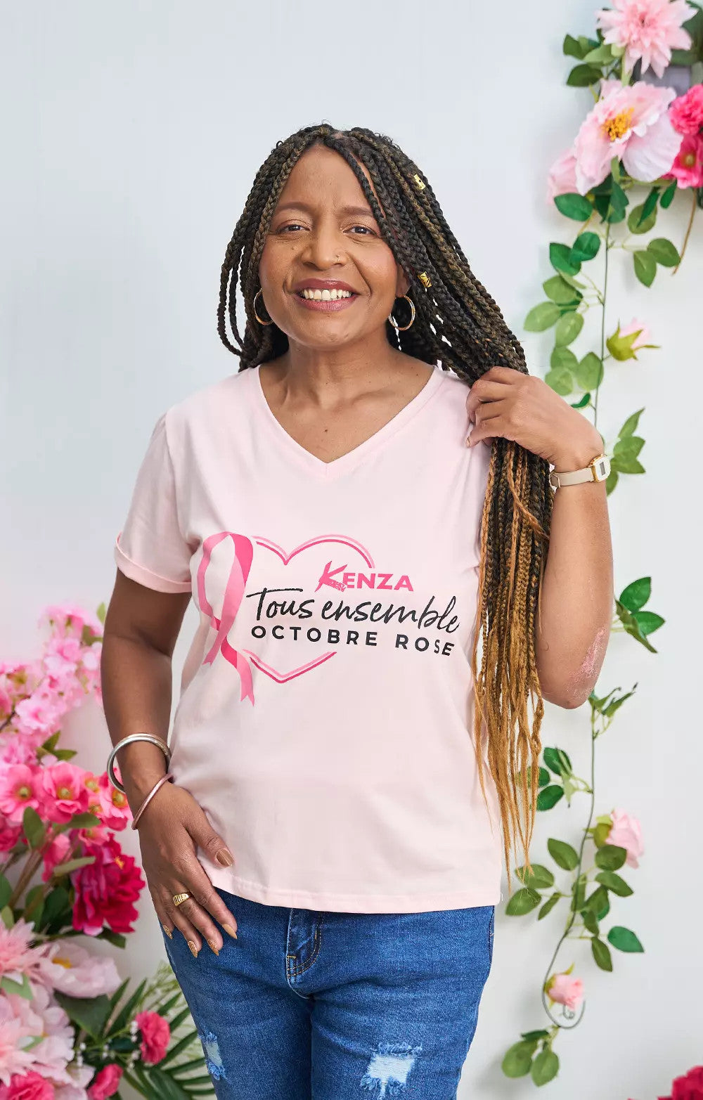 T SHIRT OCTOBRE ROSE