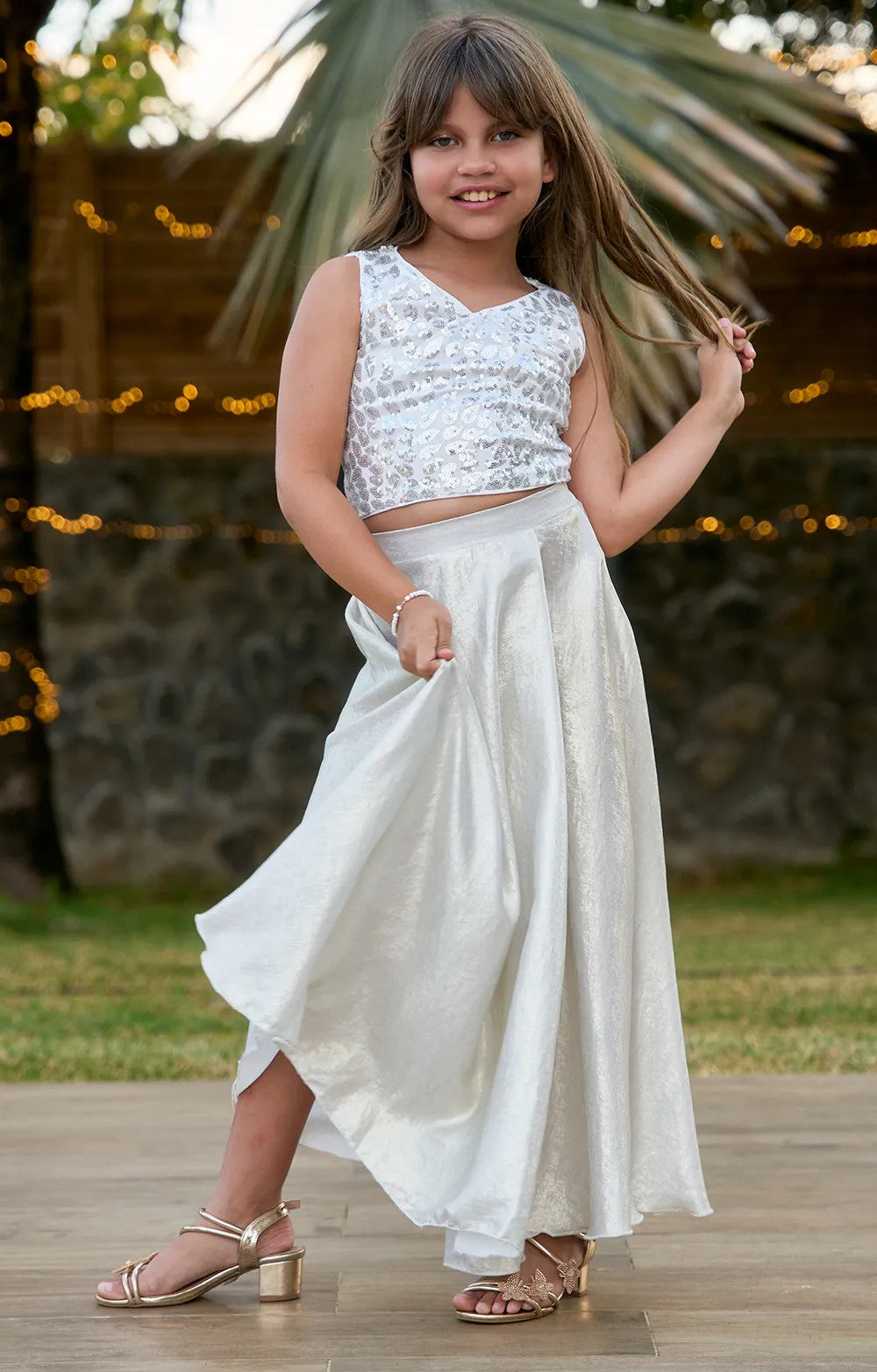 ENS JUPE + TOP SEQUIN GIRL