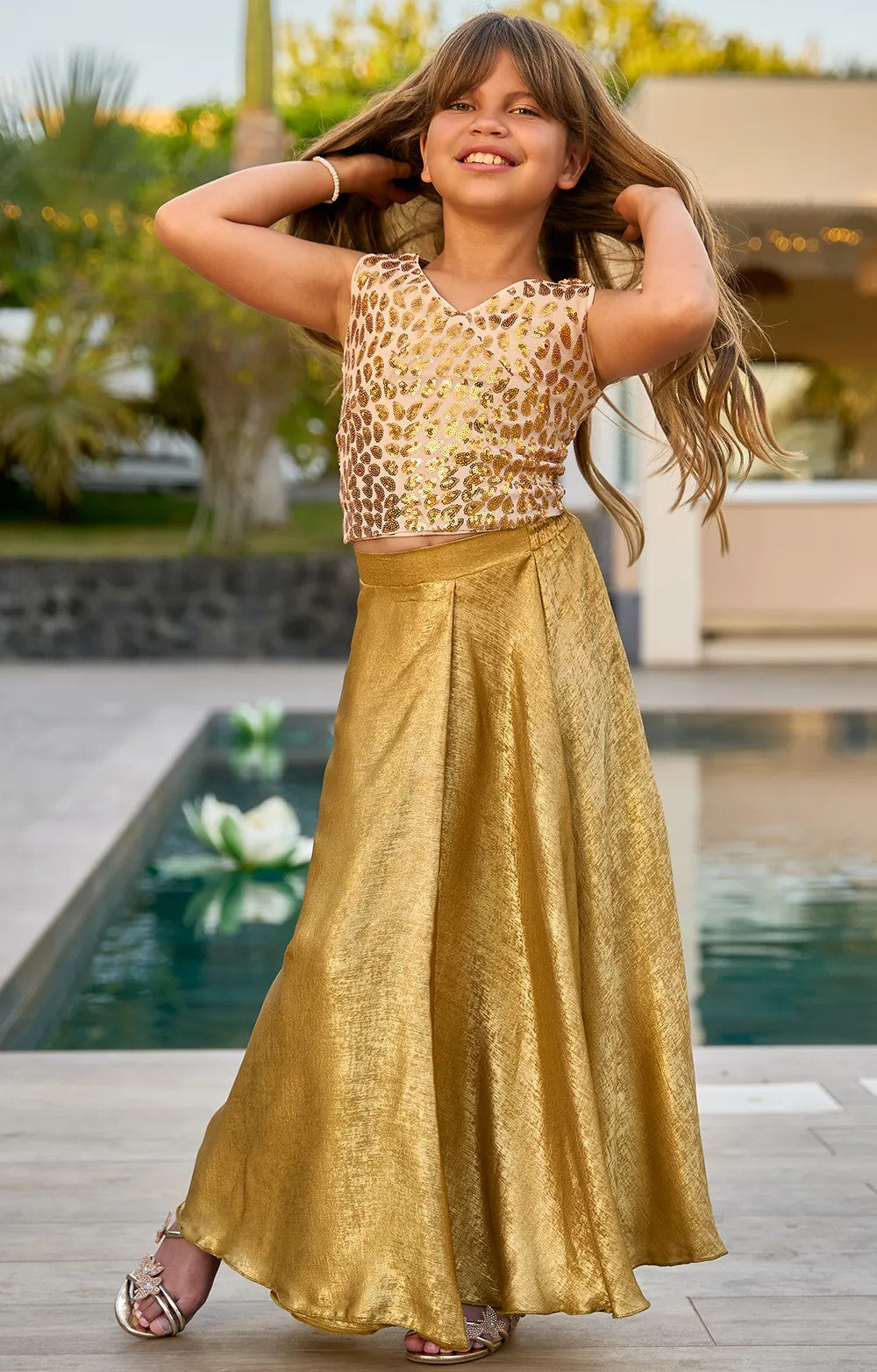 ENS JUPE + TOP SEQUIN GIRL