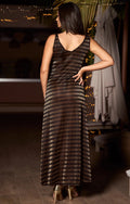 LONGUE ROBE RAYE LUREX
