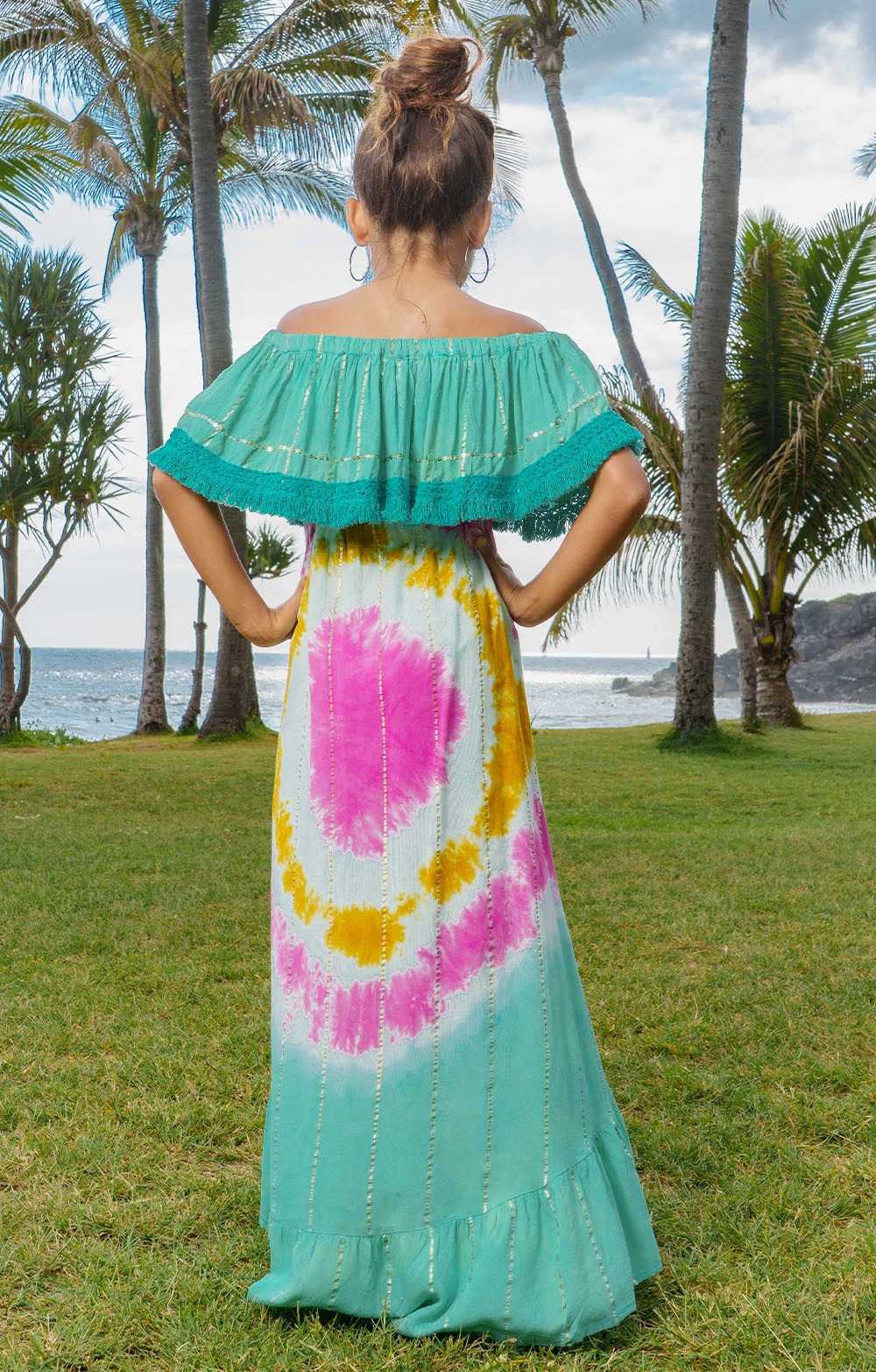 ROBE TYE DYE VOLANT GIRL 2