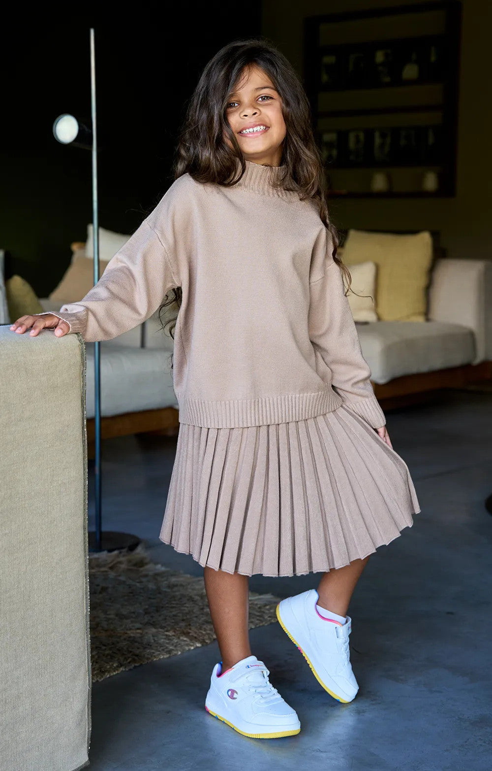 ENS PULL + JUPE PLISSE GIRL
