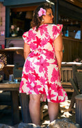 ROBE CACHE COEUR HIBISCUS