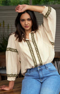 CHEMISE BOHEME BRODEE