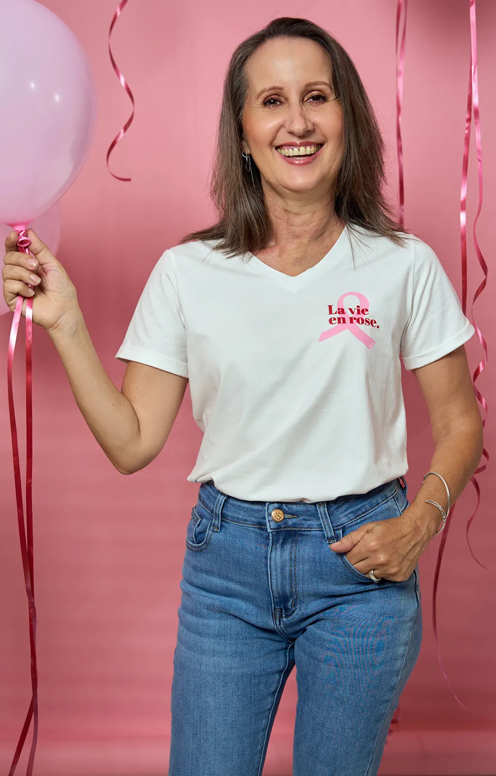 T SHIRT LA VIE EN ROSE