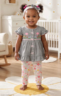 ENS ROBE JEANS 3PC
