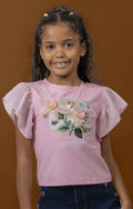 TSHIRT FLEUR 3D GIRL