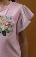 TSHIRT FLEUR 3D GIRL