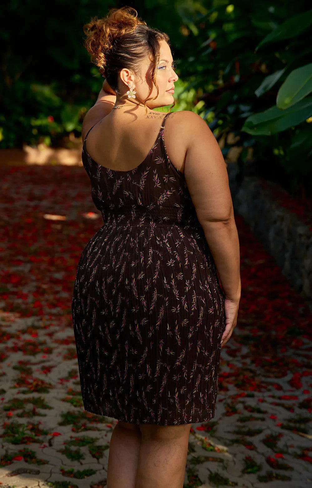 PETITE ROBE PLISSE LUREX