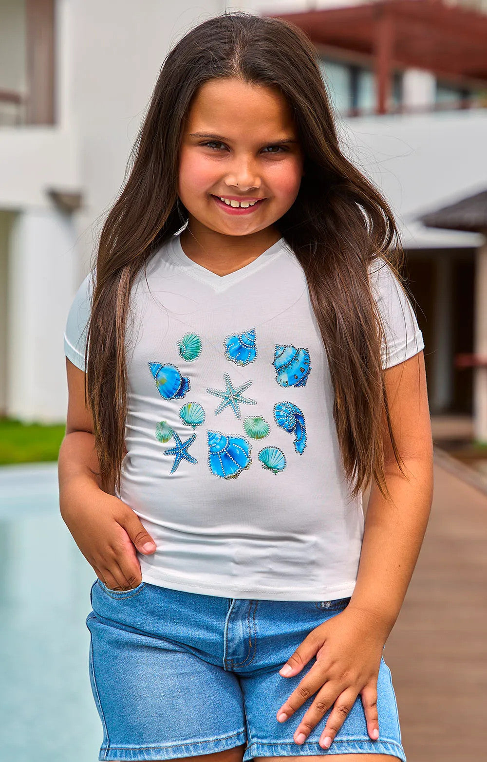 T SHIRT COQUILLAGE GIRL