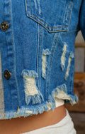 VESTE JEANS DECHIRER 11/25