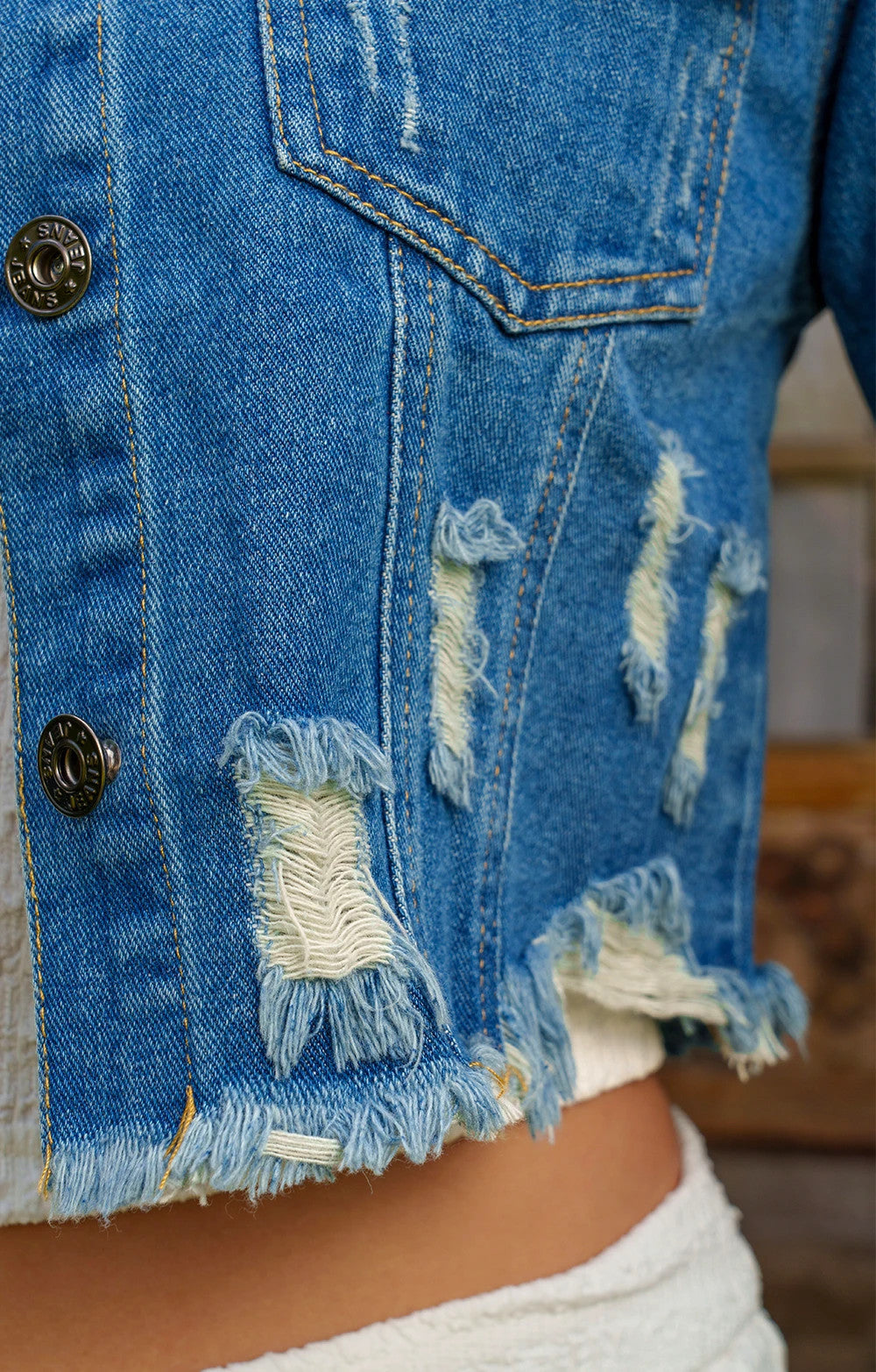 VESTE JEANS DECHIRER 11/25