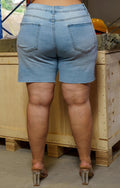 BERMUDA JEANS DECOUPE
