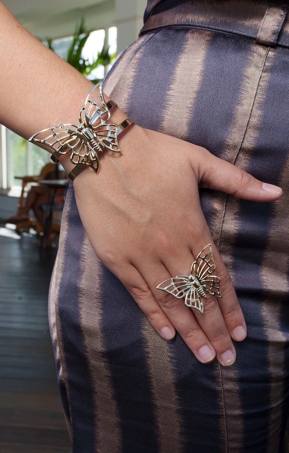 MANCHETTE + BAGUE PAPILLON