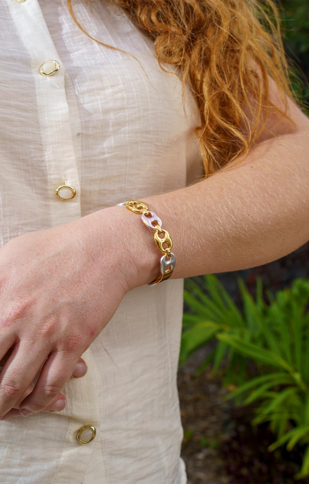 BRACELET ACIER MAILLON