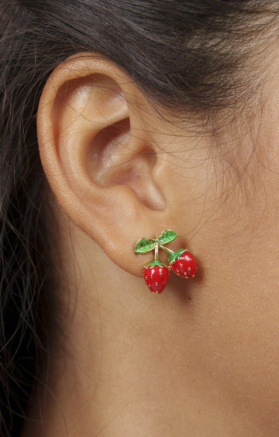 2 BOUCLES FRAISES