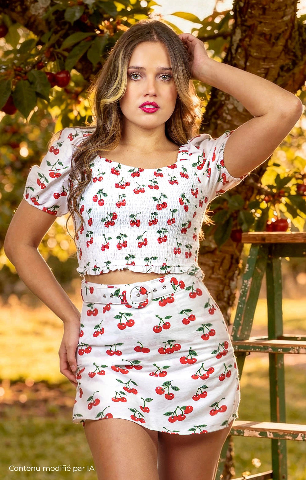 SHORT BONBON CERISE