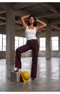 JEANS BORDEAUX POCHE TRESSER