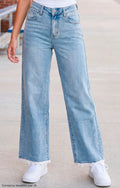 JEANS BAS DENTELLE