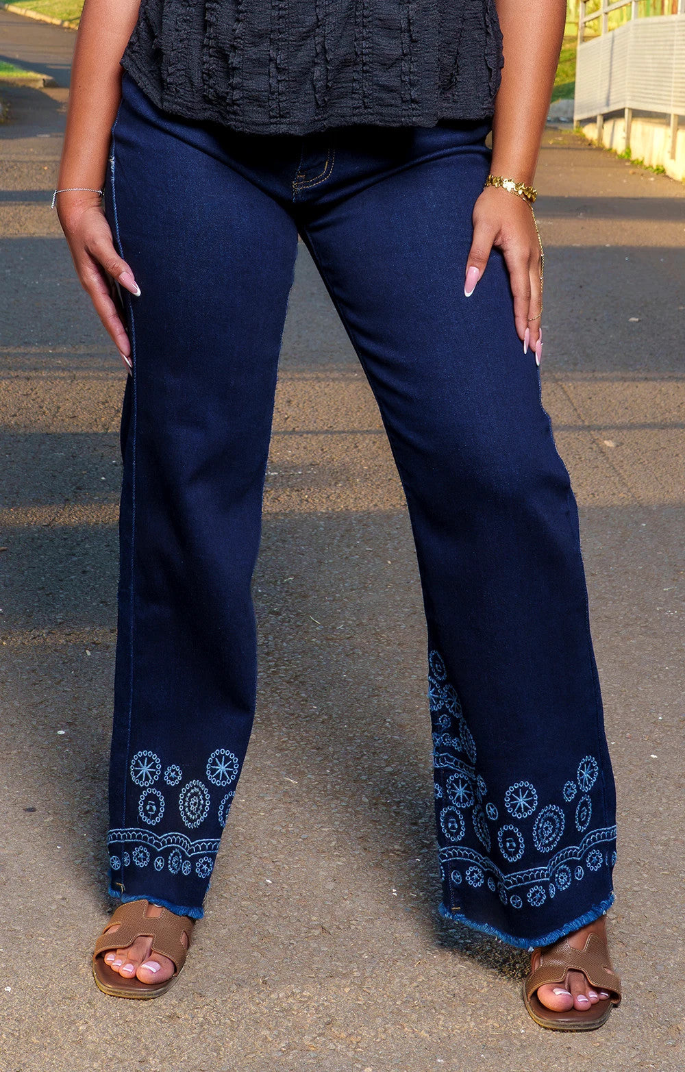 JEANS LARGE TATOO
