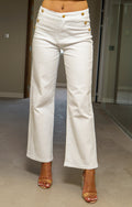 JEANS BLANC 2 POCHES