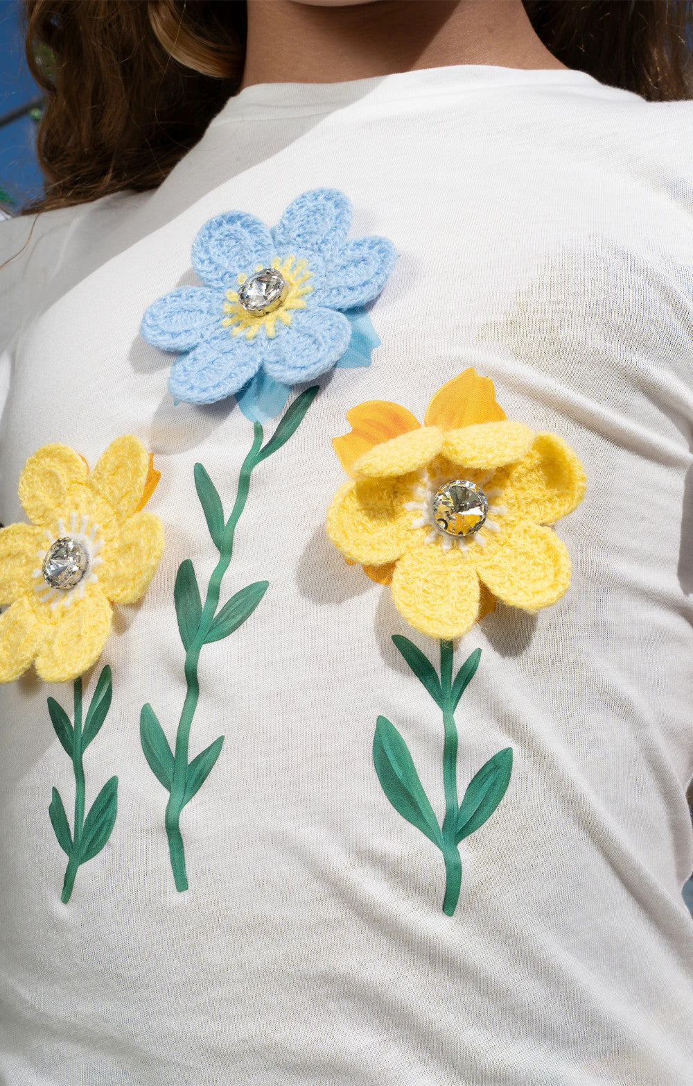 T SHIRT FLEUR 3D GIRL