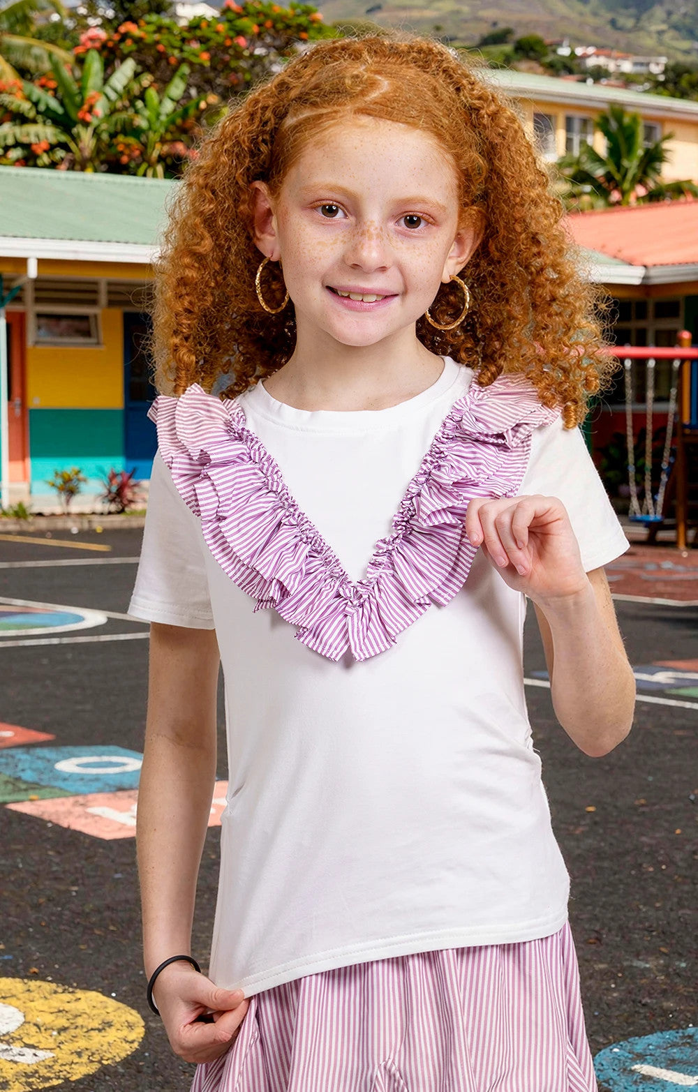 HAUT FROUFROU RAYE GIRL