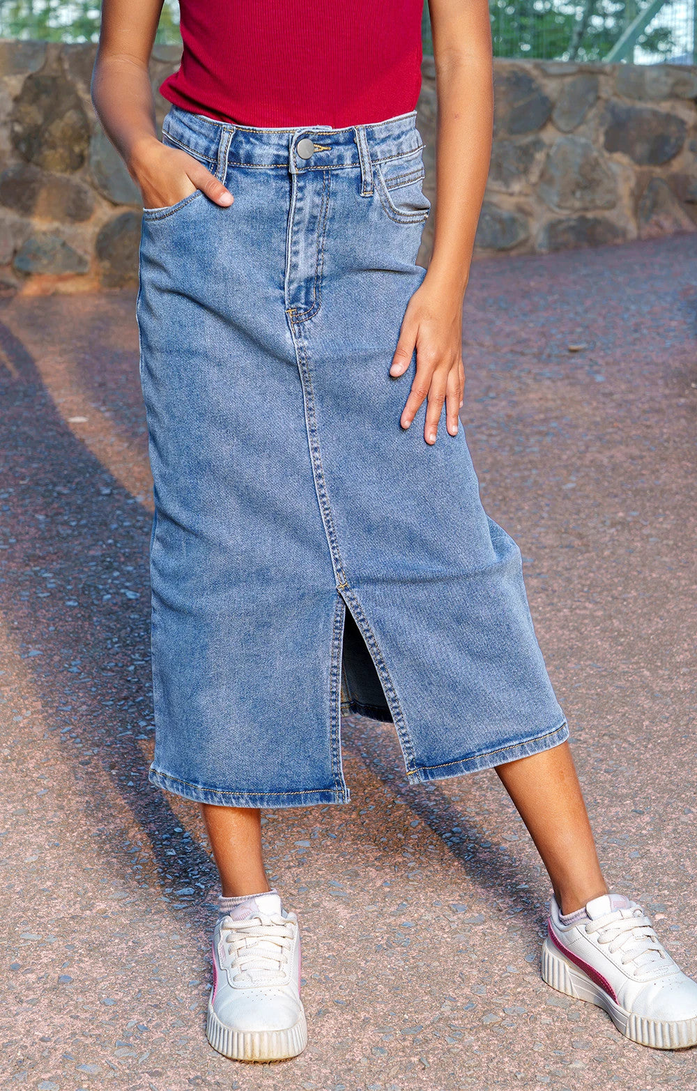 LONGUE JUPE JEANS GIRL