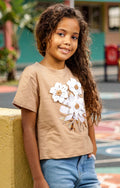 T SHIRT FLEURIE GIRL