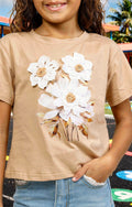 T SHIRT FLEURIE GIRL