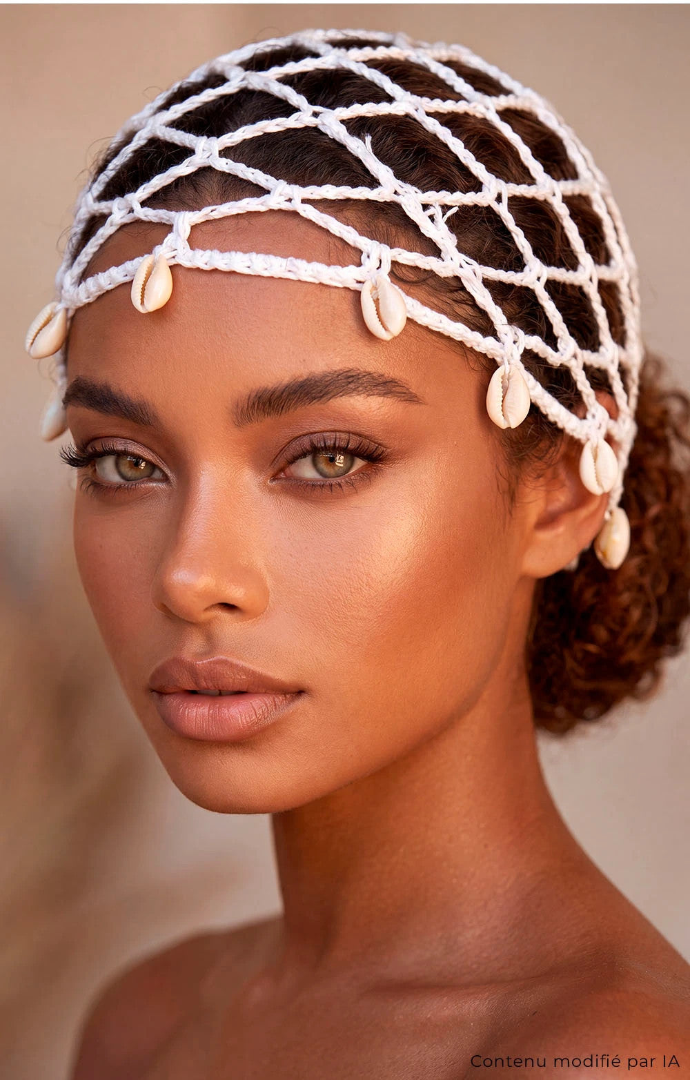 BONNET CROCHET COQUILLAGE
