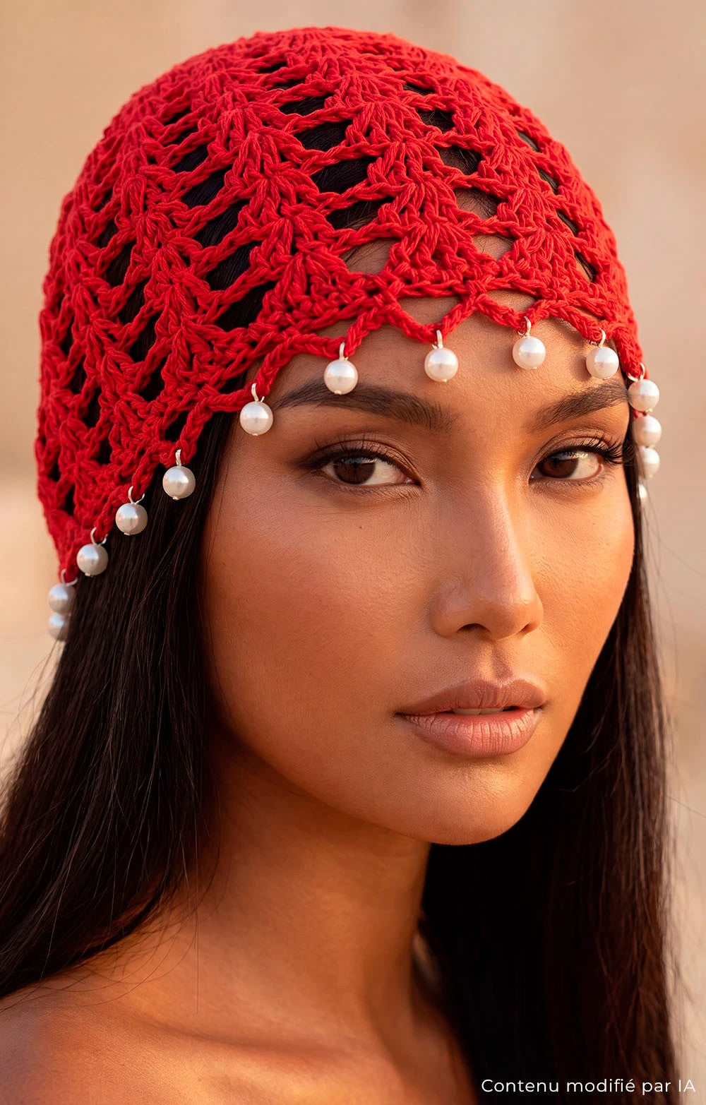 BONNET PERLE CROCHET